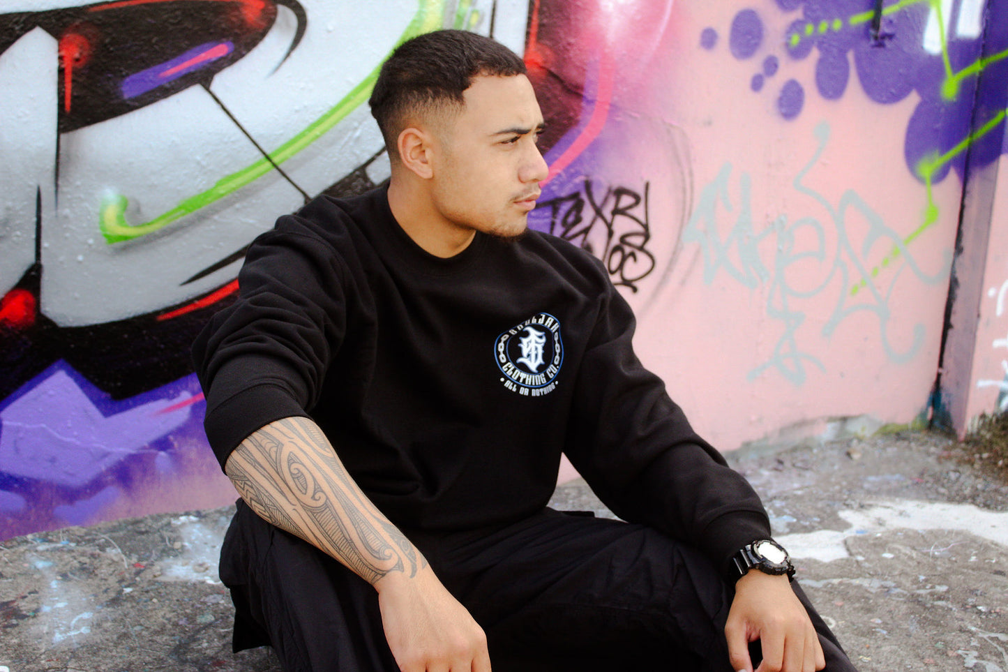 Souljah Clothing Co BLUE CREWNECKS