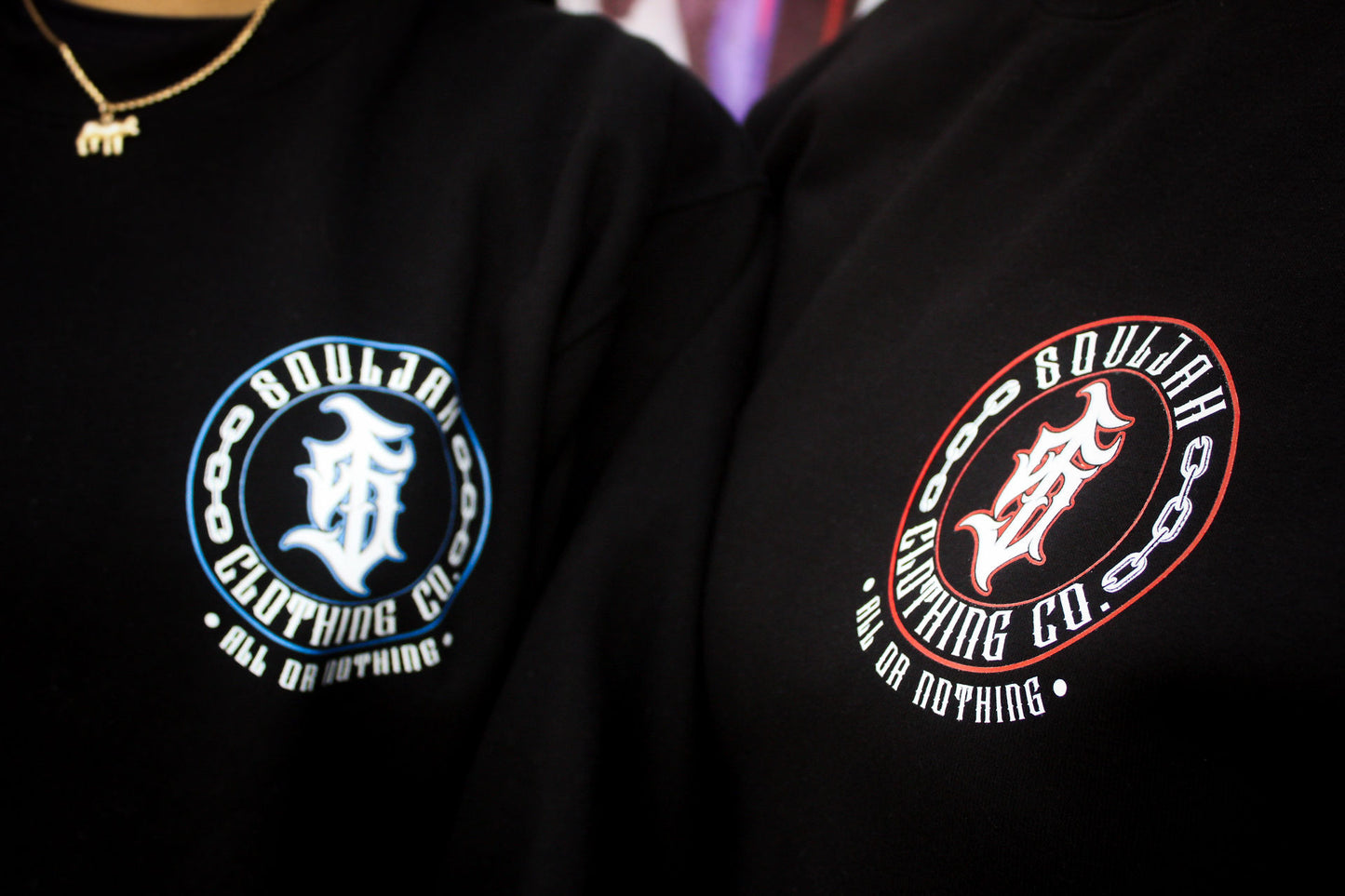 SOULJAH CLOTHING CO CREWNECKS RED