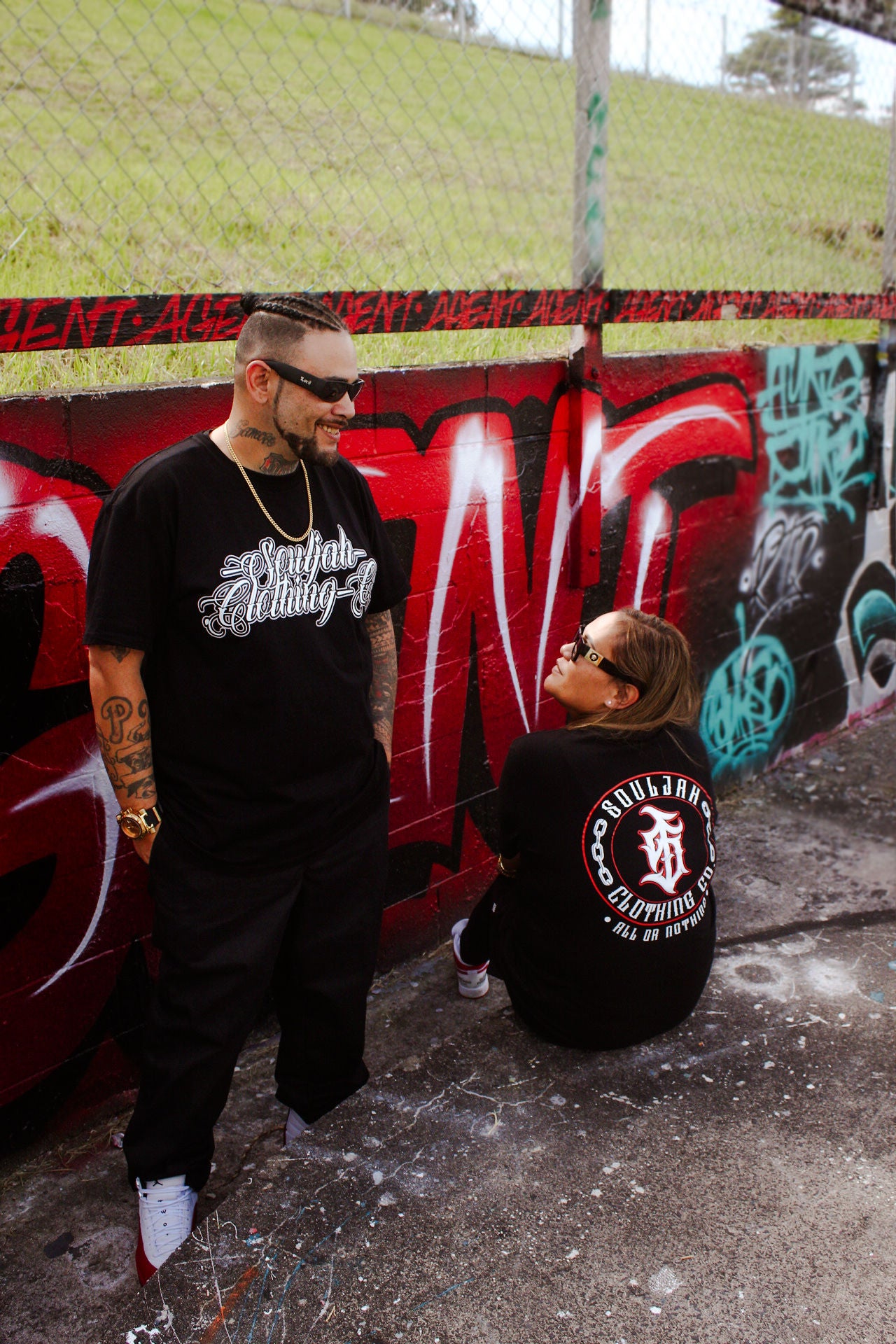 SOULJAH CLOTHING CO CREWNECKS RED